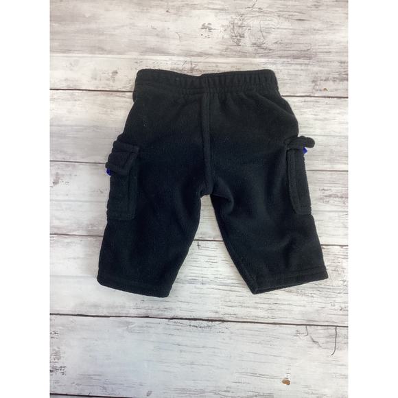 Newborn Infants Fleece Pants Cargo Elastic Waist Cotton Jogger - Picture 2 of 4